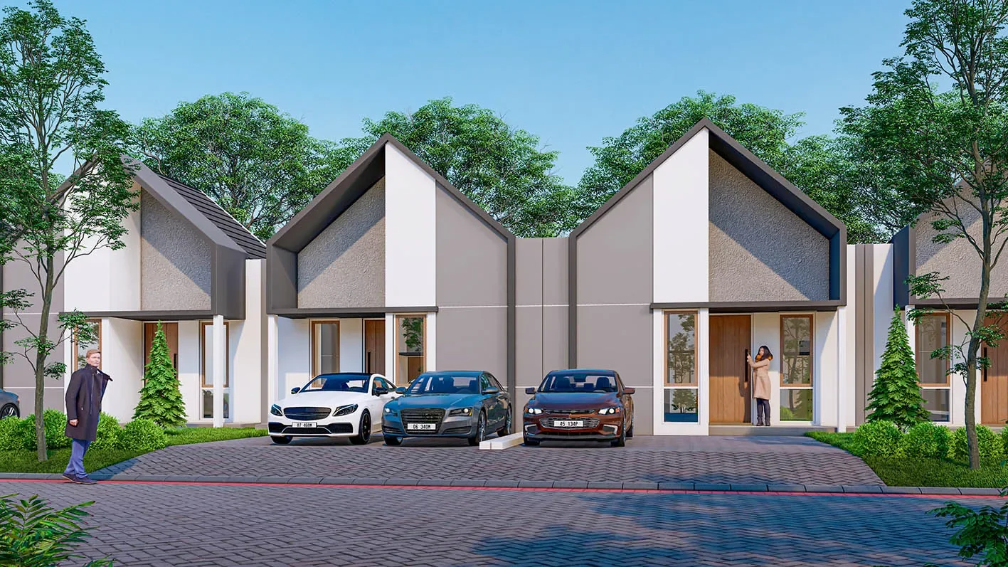 Dijual Rumah Baru Modern di Cluster Breeze View Puri Surya Jaya, Sidoarjo - Thumbnail 2