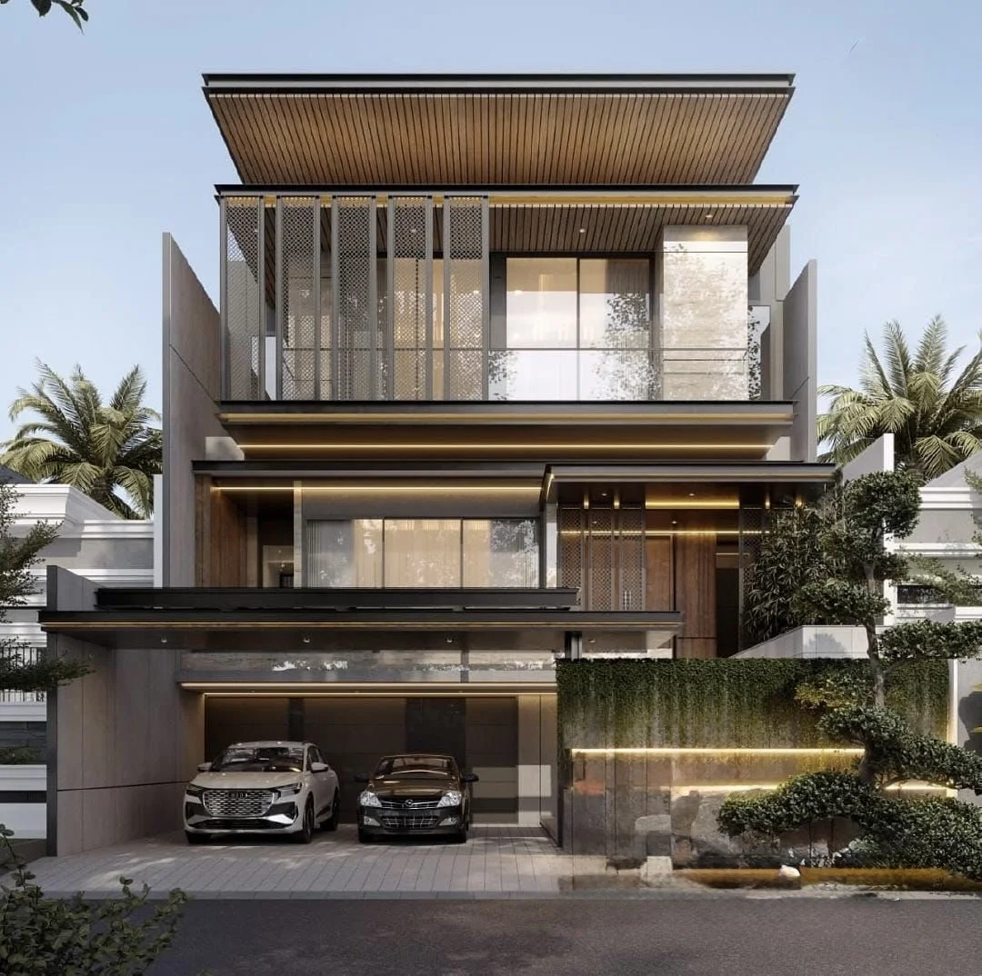 Dijual Rumah Baru Minimalis Tropis di Citraland Surabaya Barat Dilengkapi Lift Pribadi