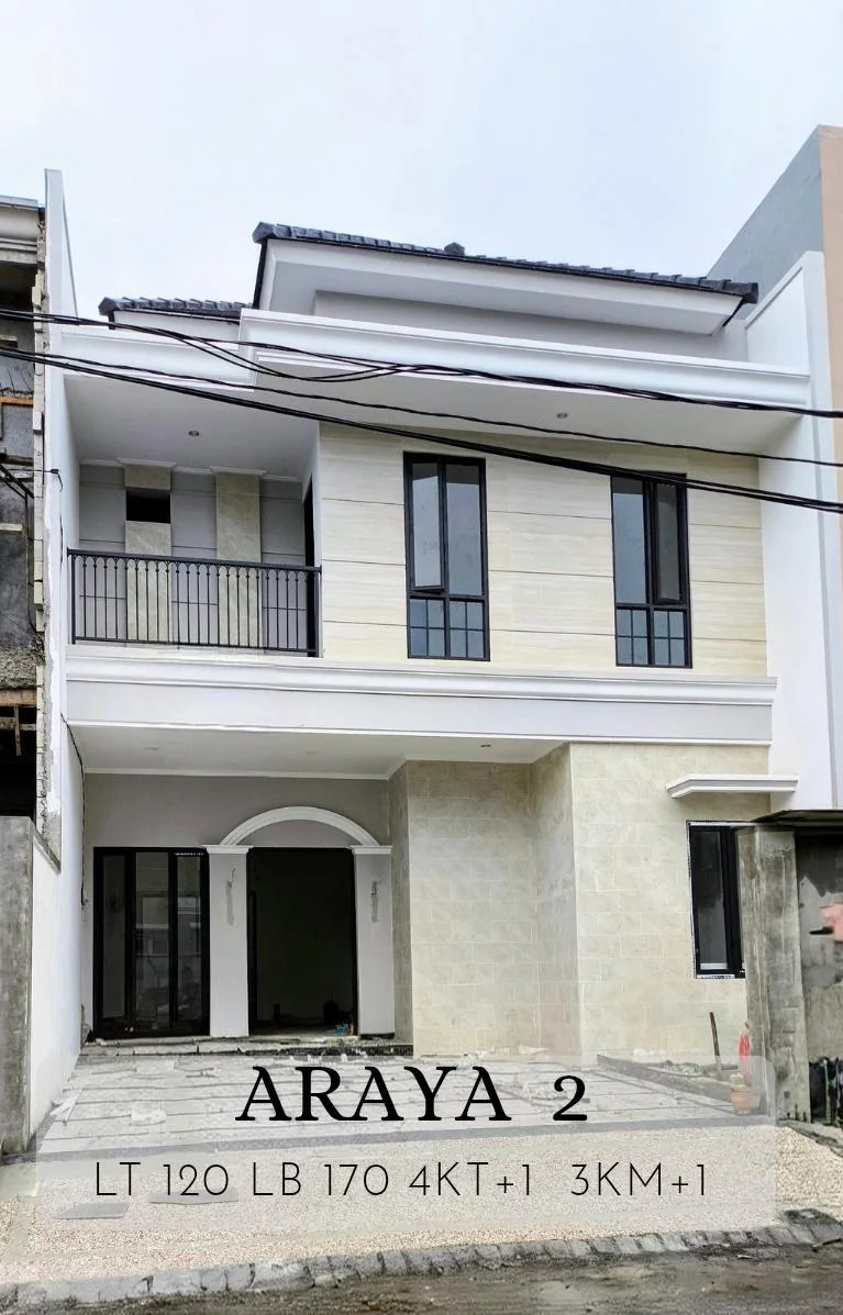 Jual Rumah Baru 2 Lantai di Bawah 3 M di Galaxy Bumi Permai Surabaya Timur - Image 1