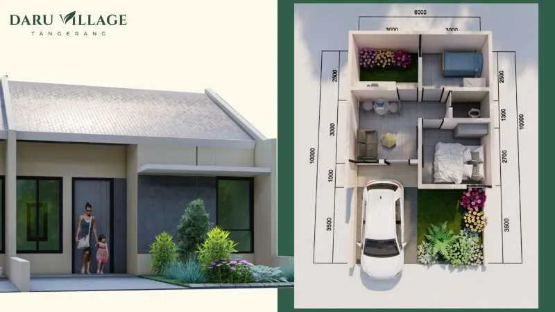 Dijual Rumah Subsidi di Perumahan Modern Daru Village Tangerang - Thumbnail 2