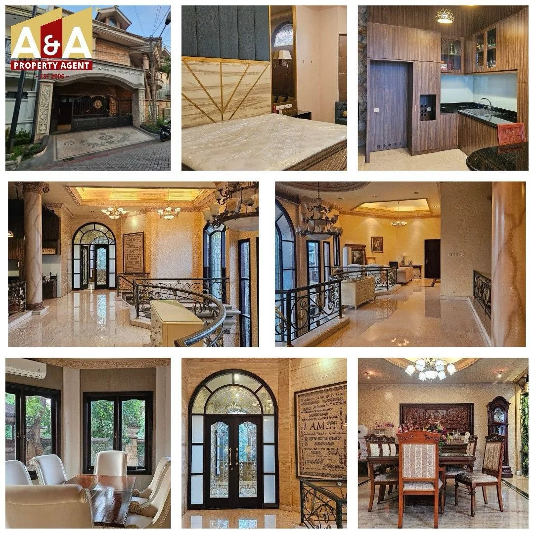 Jual Rumah Mewah 3 Lantai Galaxy Bumi Permai Lokasi Premium Araya Surabaya Timur