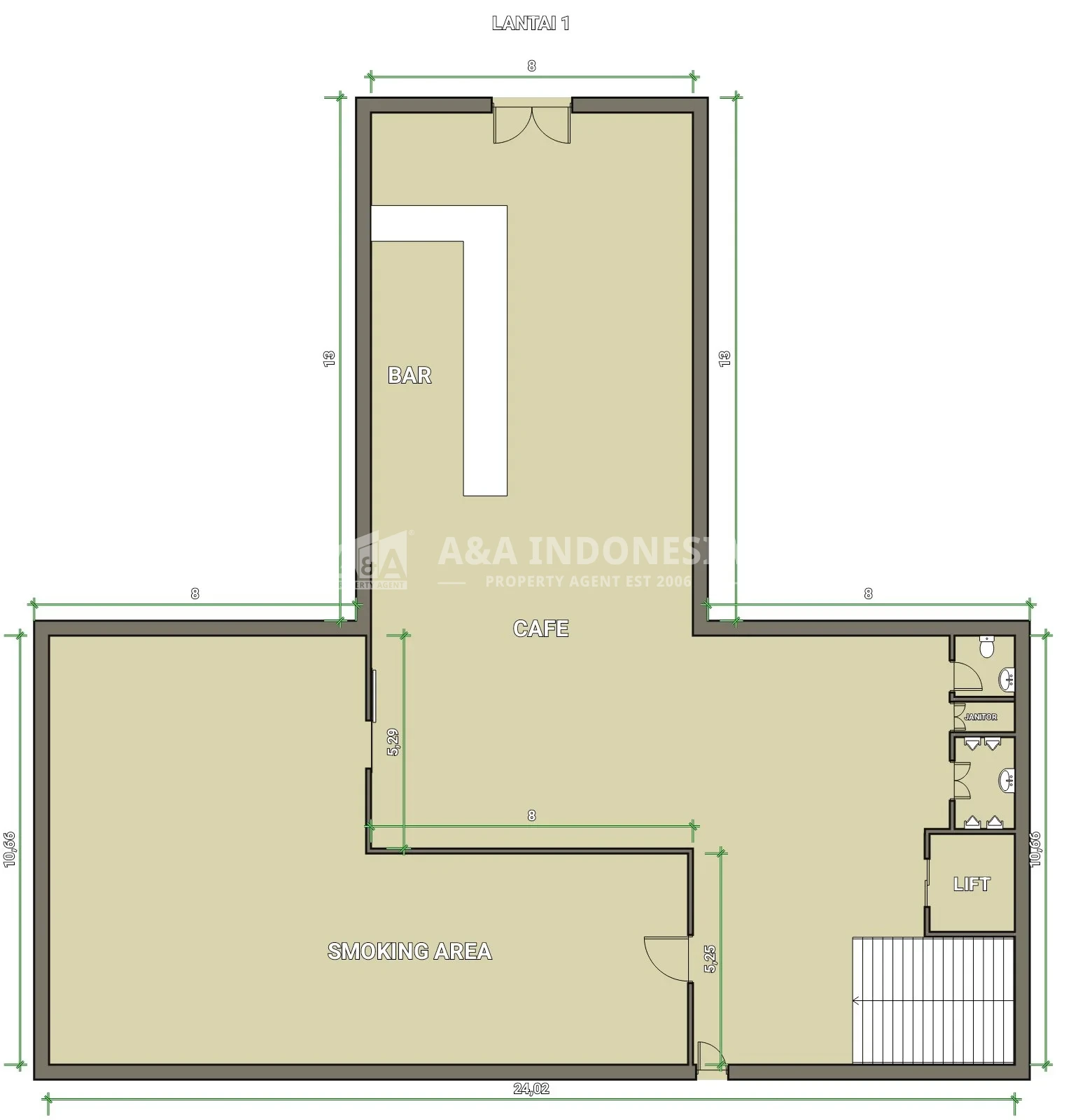 Dijual Ruko 8 unit menjadi 1 bangunan untuk Rekreasi Hiburan Umum 5 lantai, lokasi strategis MEER, Surabaya Timur - Thumbnail 6