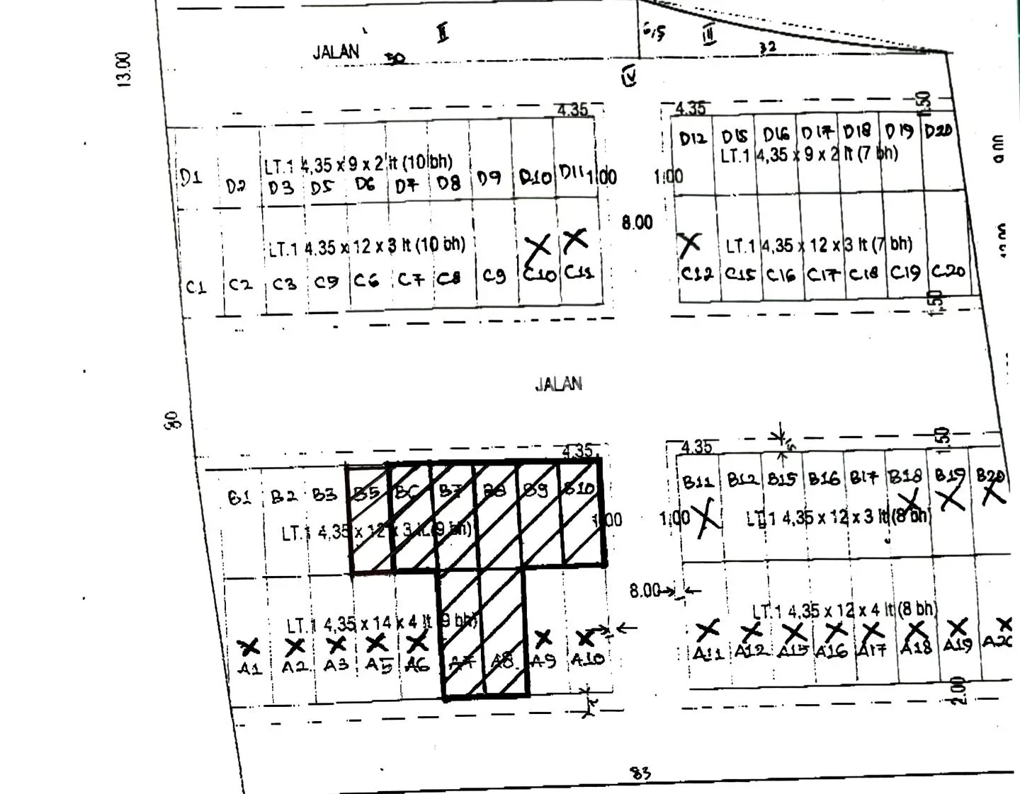 Dijual Ruko 8 unit menjadi 1 bangunan untuk Rekreasi Hiburan Umum 5 lantai, lokasi strategis MEER, Surabaya Timur - Thumbnail 7