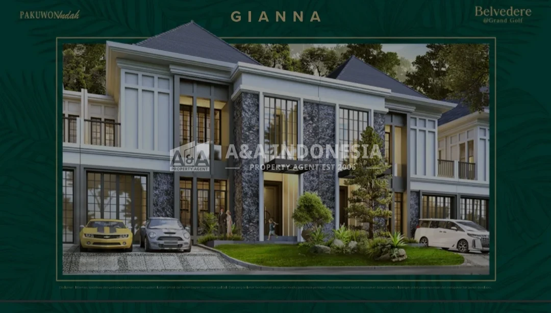 Jual Rumah Baru Eksklusif Cluster Belvedere Pakuwon Indah Surabaya Barat - Image 1