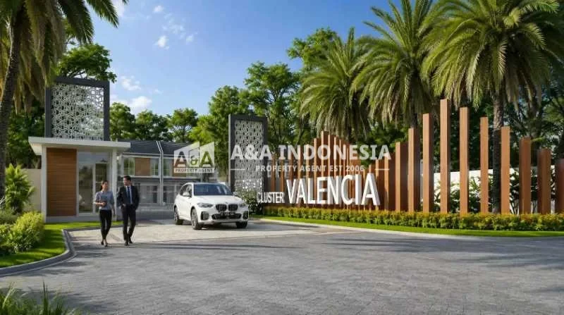 Dijual Rumah Lokasi Strategis Nyaman Minimalis di The Anvaya Juanda Cluster Valencia Sidoarjo