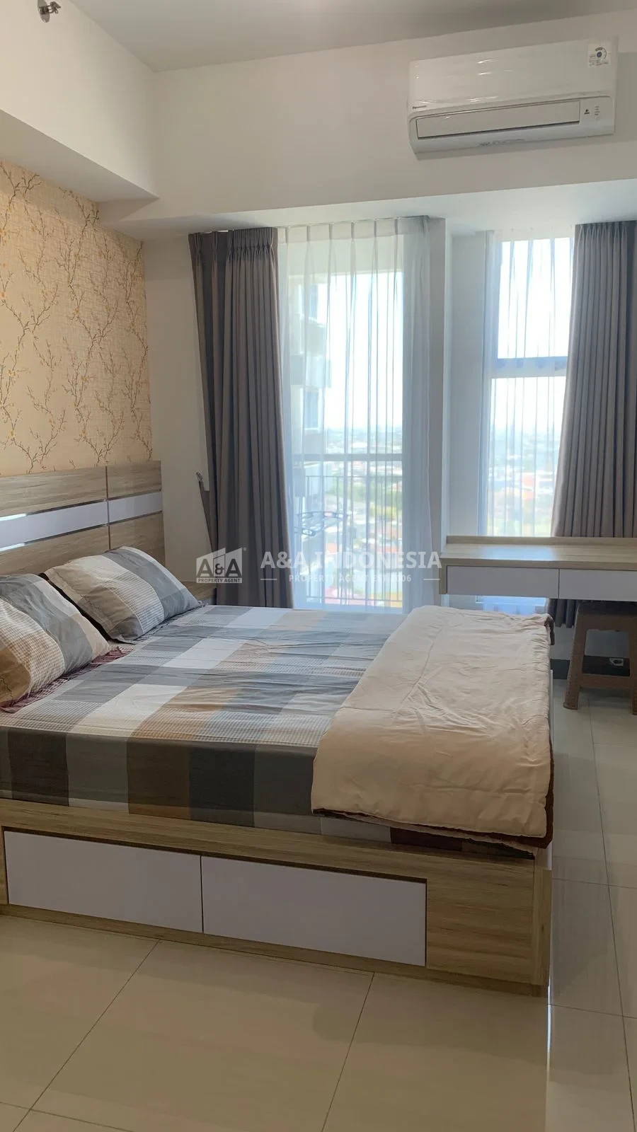 Disewakan Unit Apartemen 2 BR Puncak Kertajaya Tower B Full Furnished Lokasi Strategis Surabaya - Thumbnail 7