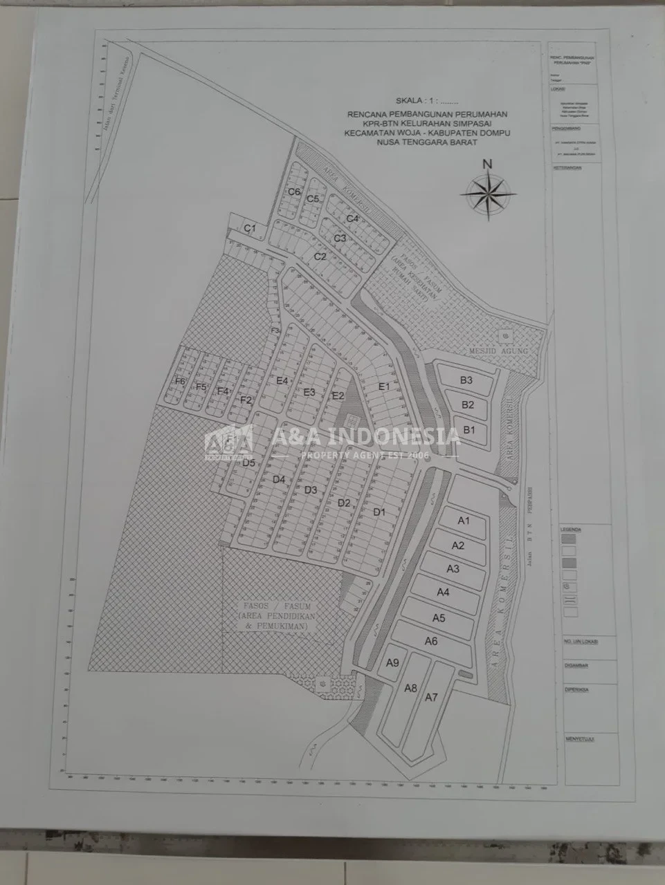 Dijual Tanah Strategis Di Jalan BNT Pepabri, Bukit Simpasai, Kabupaten Dompu, Nusa Tenggara Barat