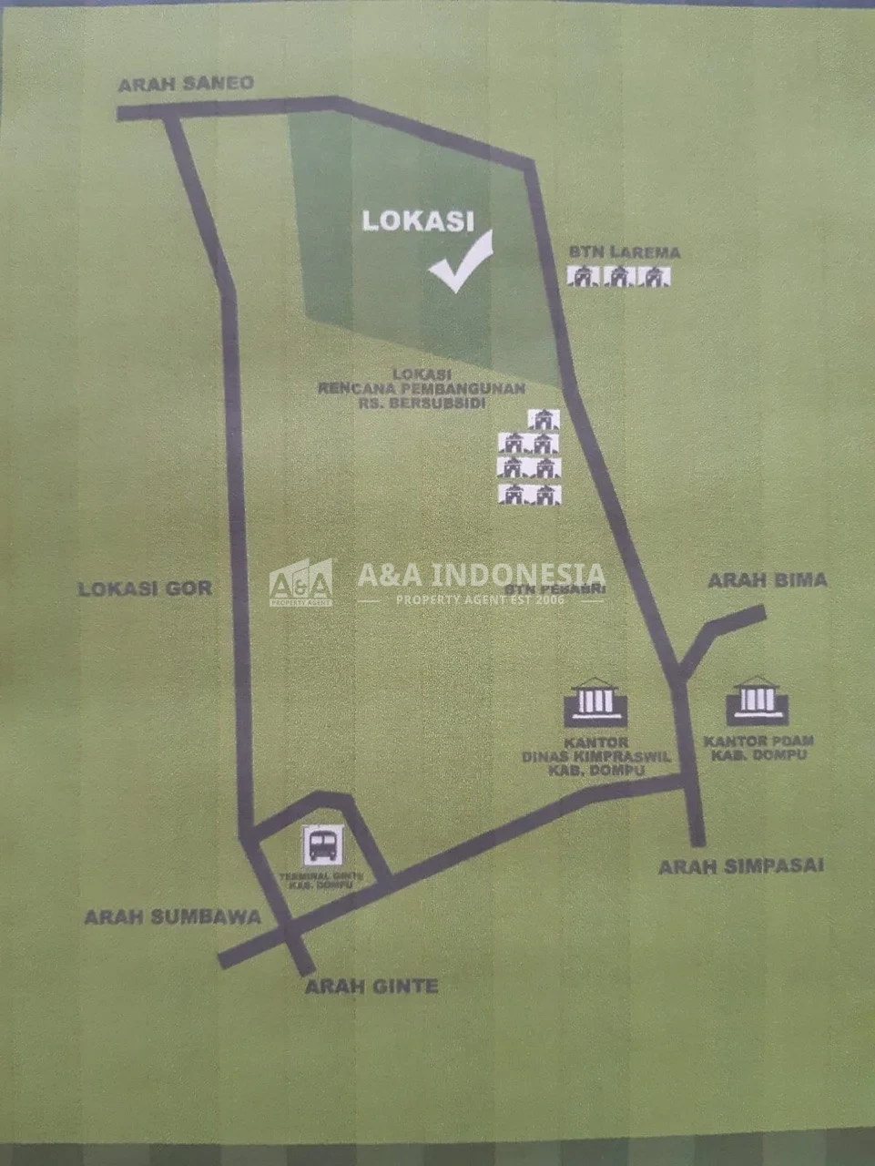 Dijual Tanah Strategis Di Jalan BNT Pepabri, Bukit Simpasai, Kabupaten Dompu, Nusa Tenggara Barat - Thumbnail 2