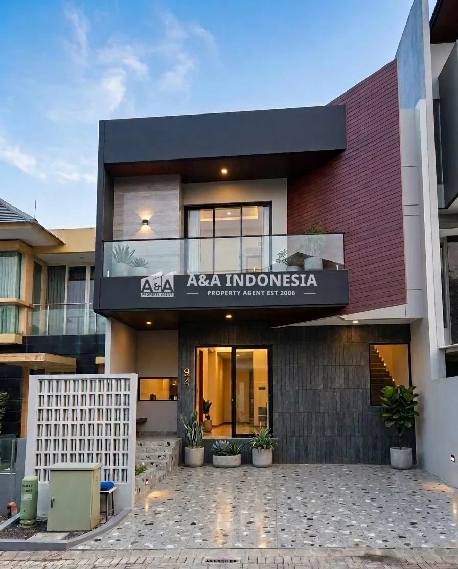 Dijual Rumah Mewah 2 Lantai Baru Gress Alam Hijau Citraland Surabaya Barat - Image 1