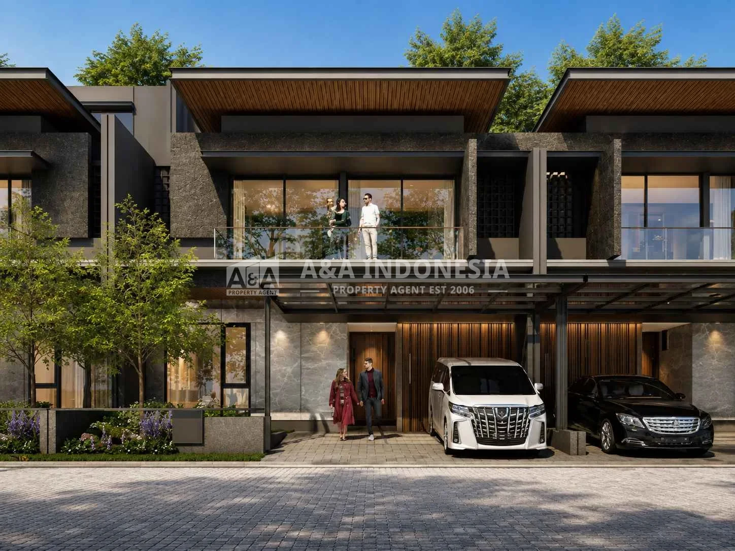 Dijual Rumah Baru Mewah tipe Peony Rooftop Cluster Stone Gatepark Citraland Surabaya Barat