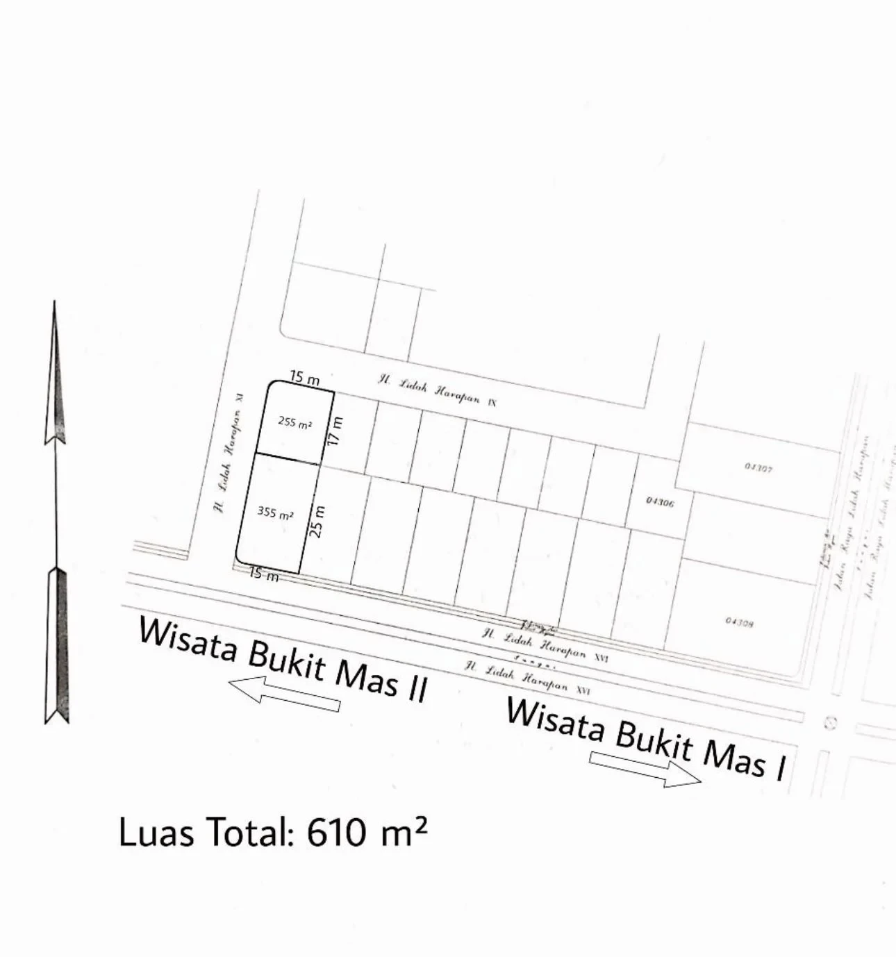 Disewakan Kavling Tanah Prestisius Lembah Harapan Lokasi Strategis Surabaya Barat - Thumbnail 2