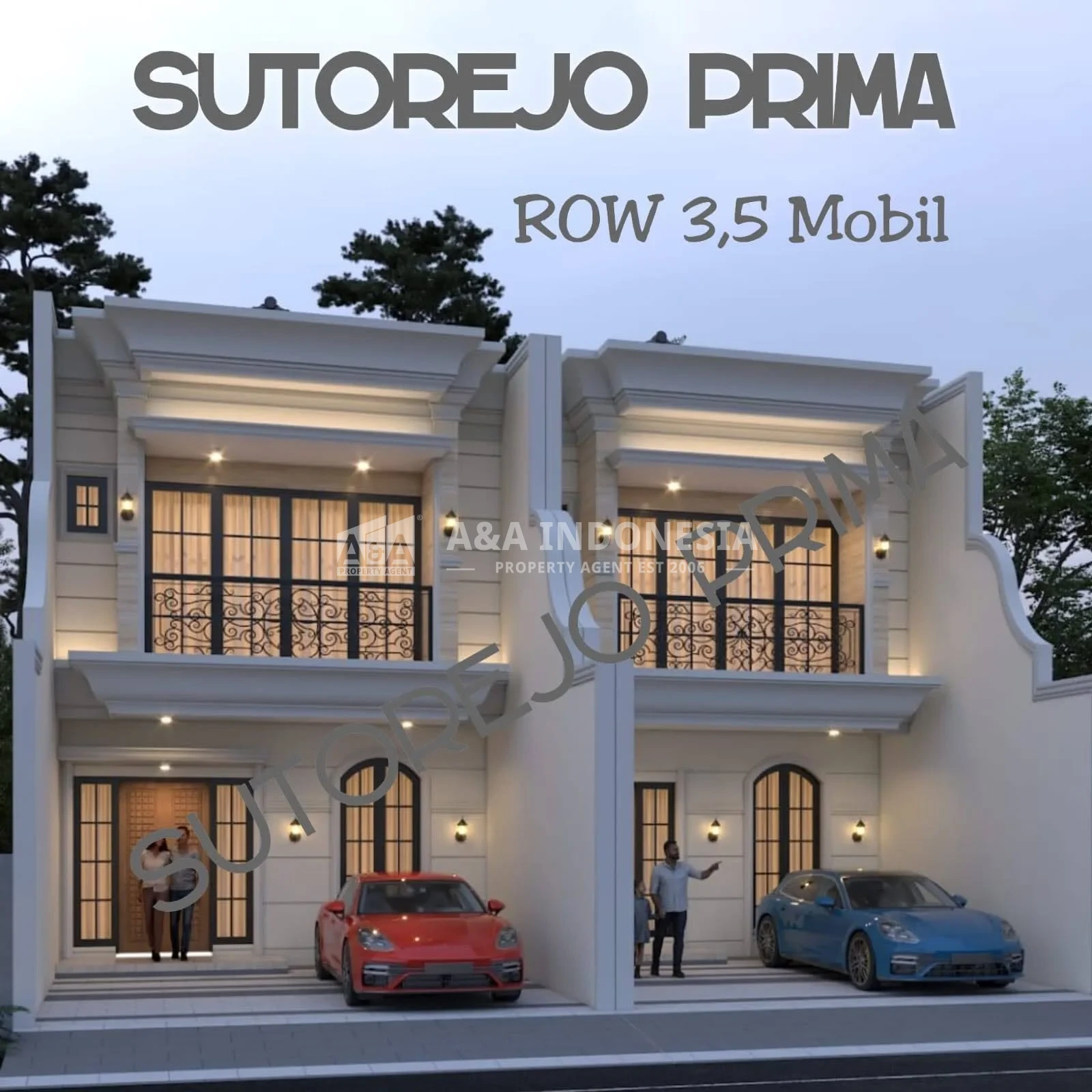 Jual Rumah Baru Gress Sutorejo Prima, Surabaya Timur