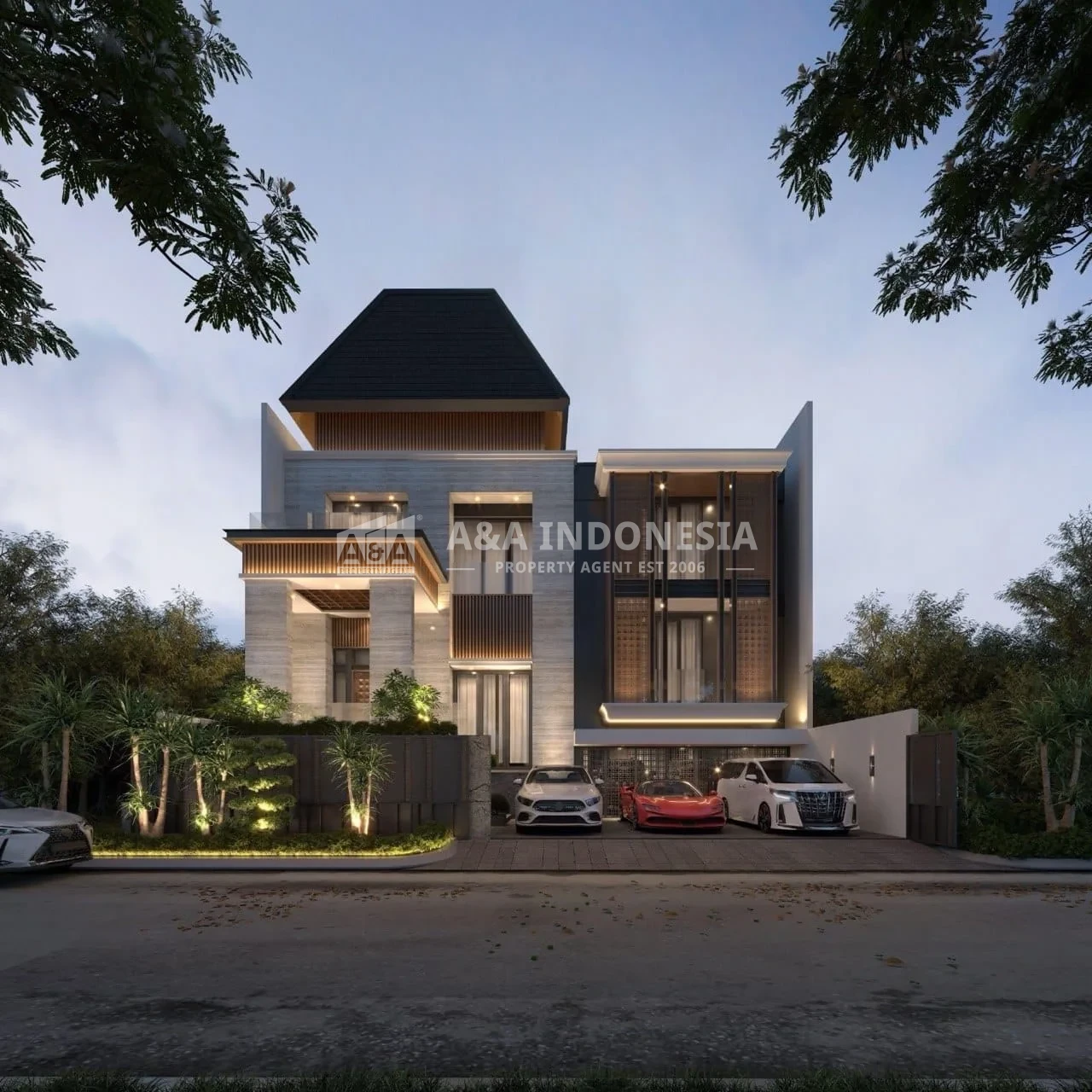 Jual Rumah Mewah 2,5 Lantai Terbaik Di Raffles Garden Baru Gress Lokasi Premium Citraland Utama Surabaya - Thumbnail 4