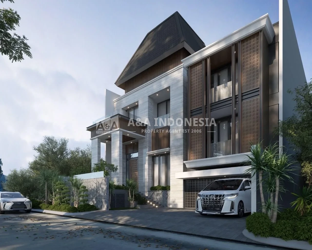 Jual Rumah Mewah 2,5 Lantai Terbaik Di Raffles Garden Baru Gress Lokasi Premium Citraland Utama Surabaya - Thumbnail 5