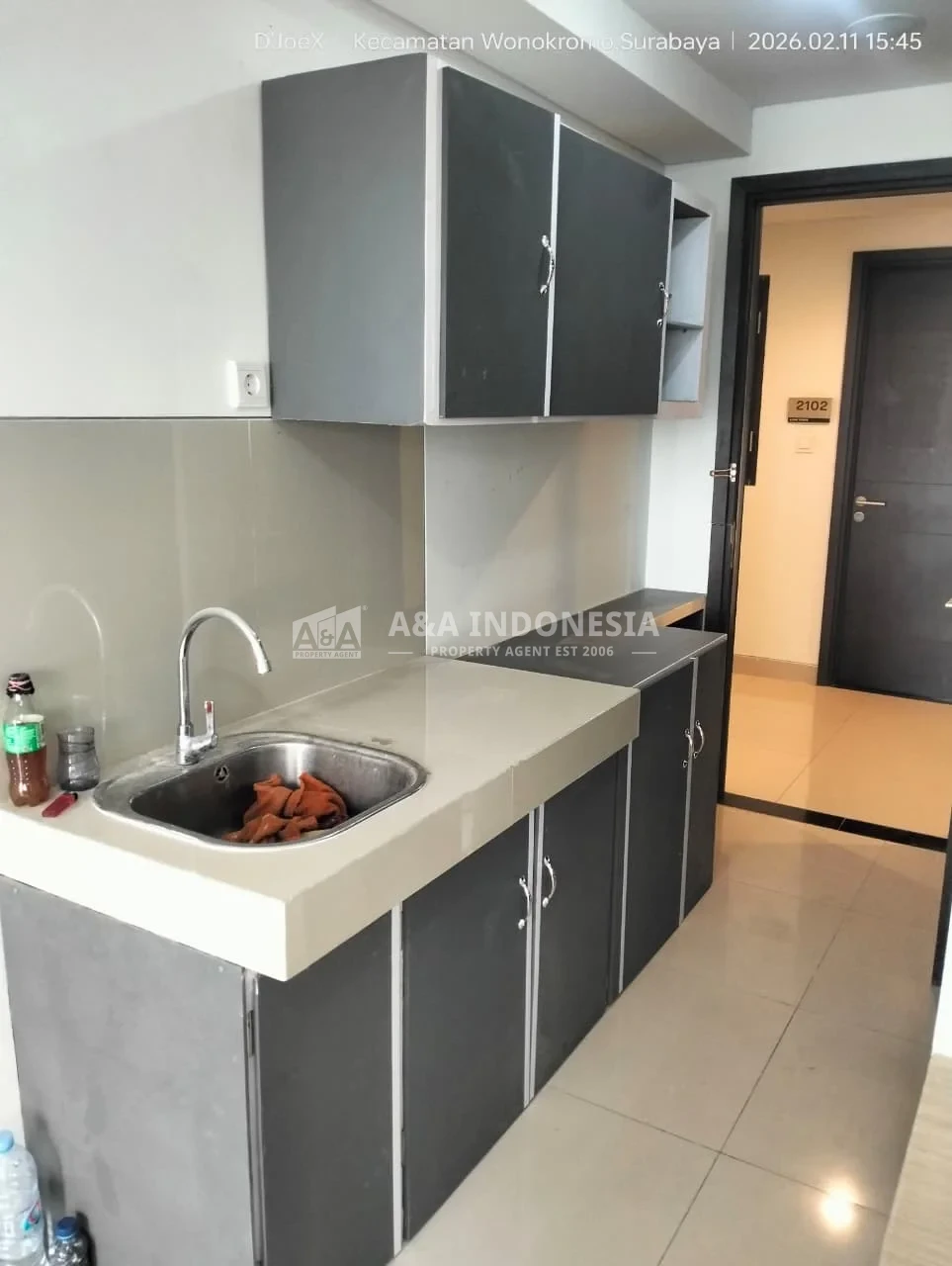 Disewakan Apartemen Klaska Residence Surabaya Tengah-Studio Full Furnished City View - Image 1