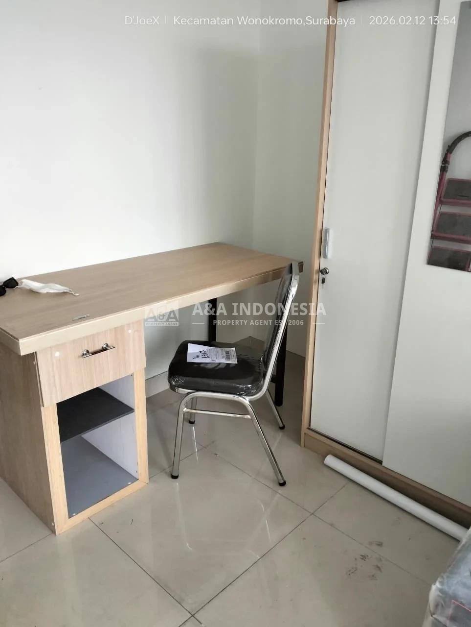 Disewakan Apartemen Klaska Residence Surabaya Tengah-Studio Full Furnished City View - Thumbnail 2