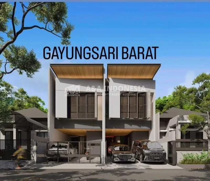 Dijual Rumah Baru Gress Premium di Gayungsari Barat Surabaya Selatan