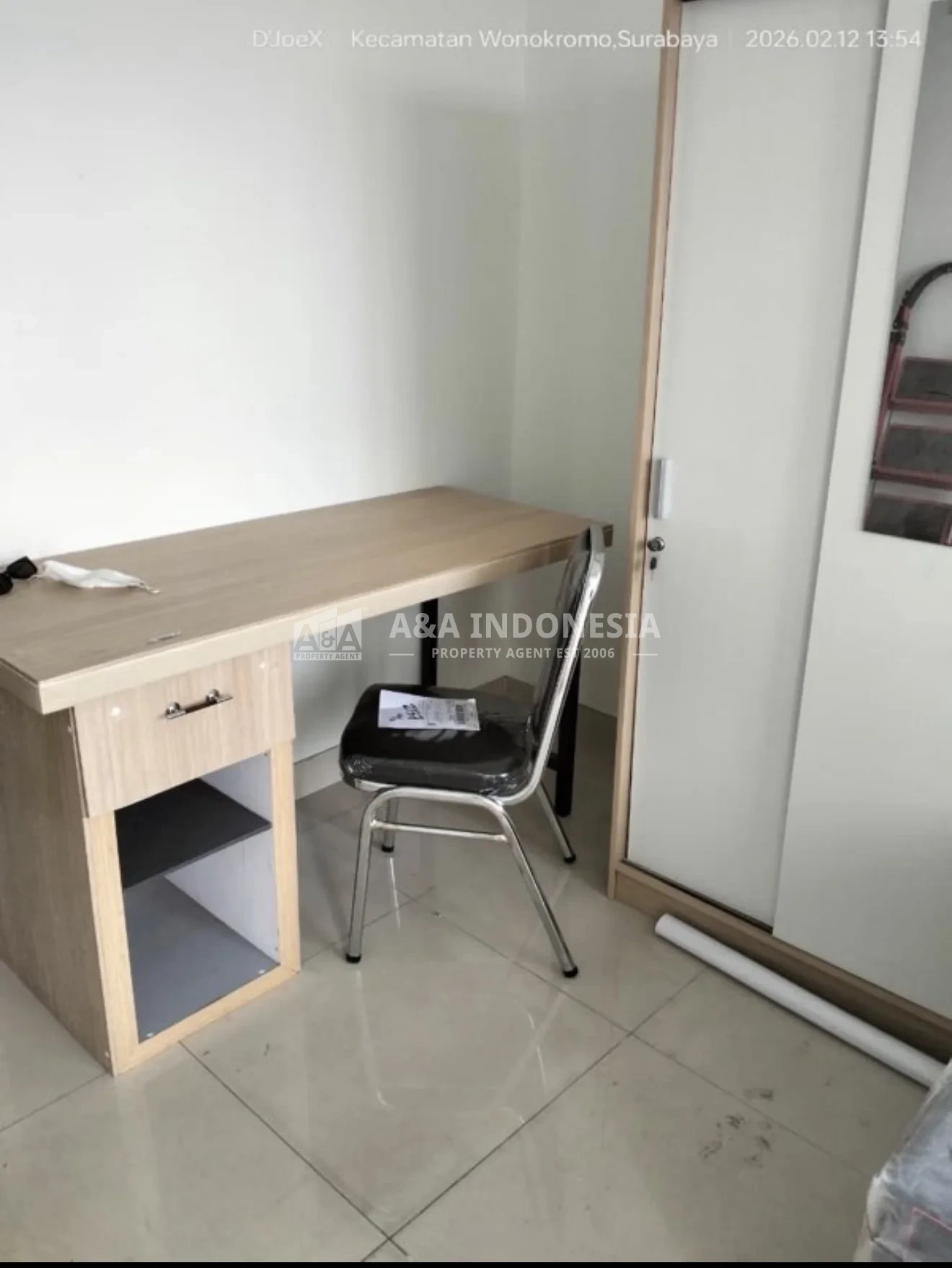 Sewa Apartemen Klaska Residence Surabaya — Studio Full Furnished 25 m² City View, Listrik 1.300 Watt - Thumbnail 4