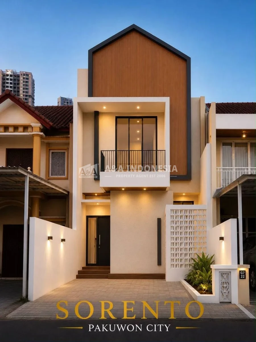 Dijual Rumah New Minimalis 2 Lt di Sorento Pakuwon City Surabaya Timur* - Image 1