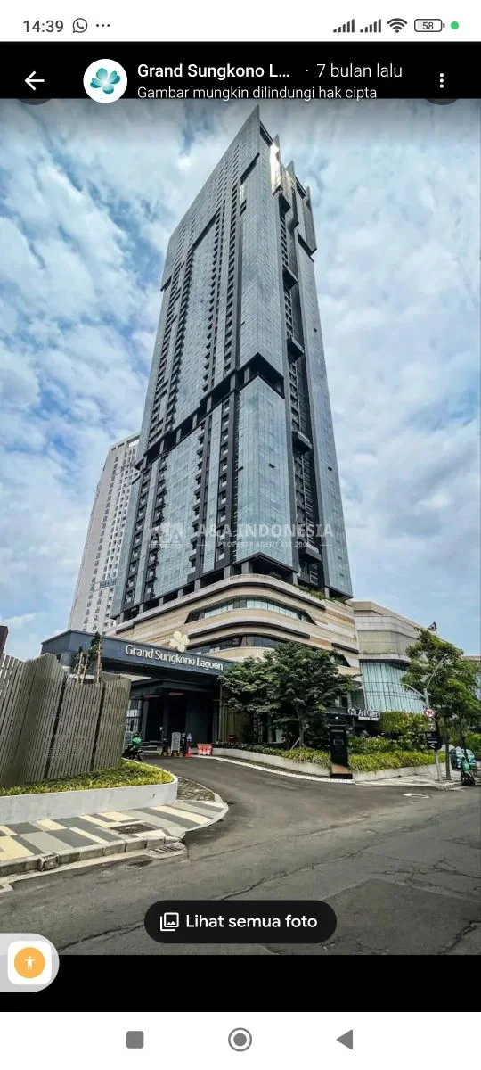 Jual Unit Apartemen 2 BR Caspian Grand Sungkono Lagoon Lokasi Strategis Surabaya - Image 1