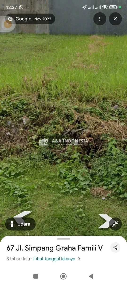 Dijual Tanah Kavling Lokasi Strategis dan Prestisius Graha Famili Surabaya Barat