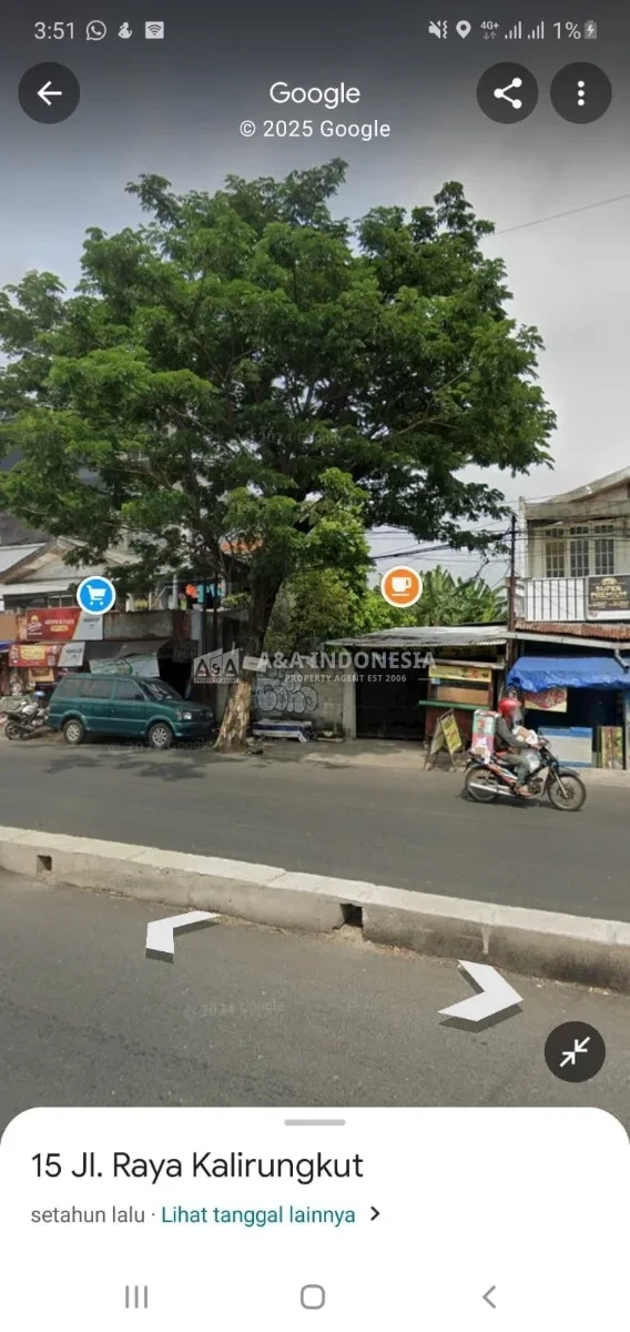 Disewakan Lahan Kosong Strategis 400 m² Jl. Raya Kalirungkut Surabaya — Tepi Jalan Besar, Cocok Usaha/Gudang/Showroom - Thumbnail 3