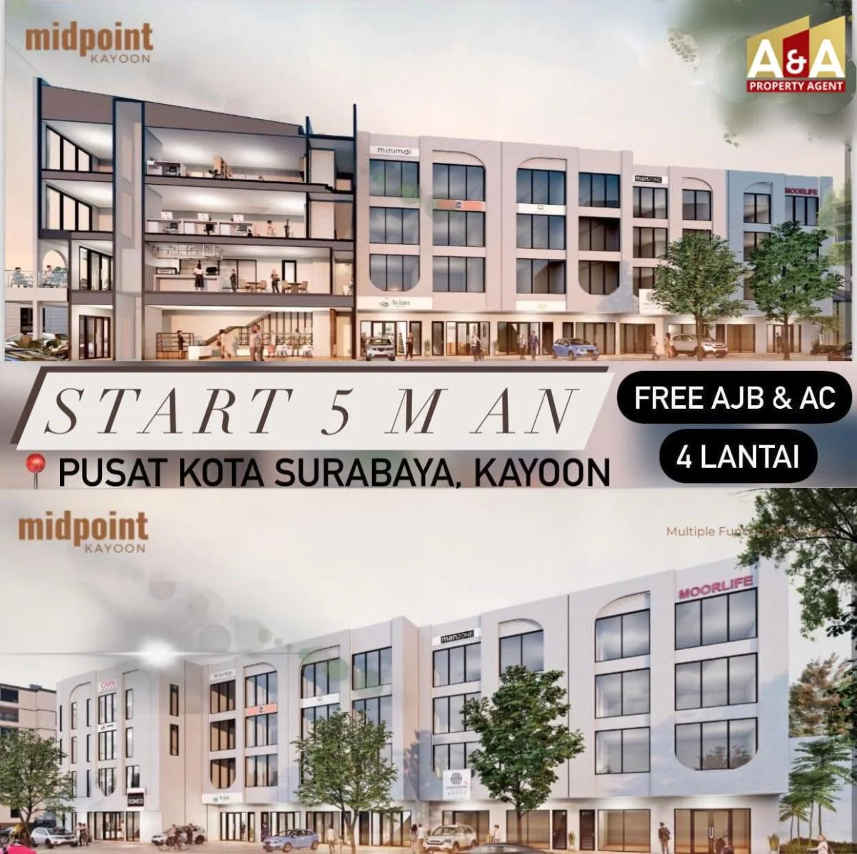 Dijual Ruko Bagus Strategis Pusat Kota Kayoon Surabaya Pusat