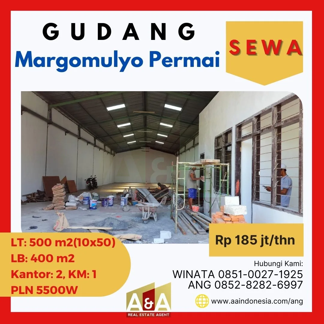Disewakan Gudang di Margomulyo Permai Surabaya