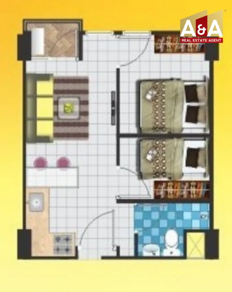Dijual Apartemen 2 BR di Puncak CBD Surabaya Barat