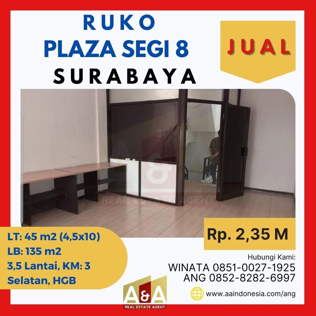 Disewakan Ruko Baru 1 Lantai Strategis di Kutisari Indah Utara Surabaya - Image 1