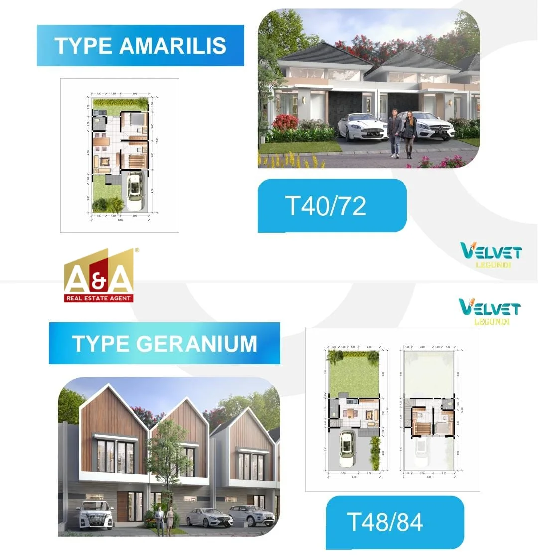 Dijual Rumah Tipe Alyssum di Primary Velvet Legundi Wringinanom Gresik