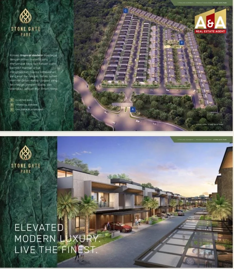 Dijual Rumah di Stone Gate Park by Citraland Surabaya Barat