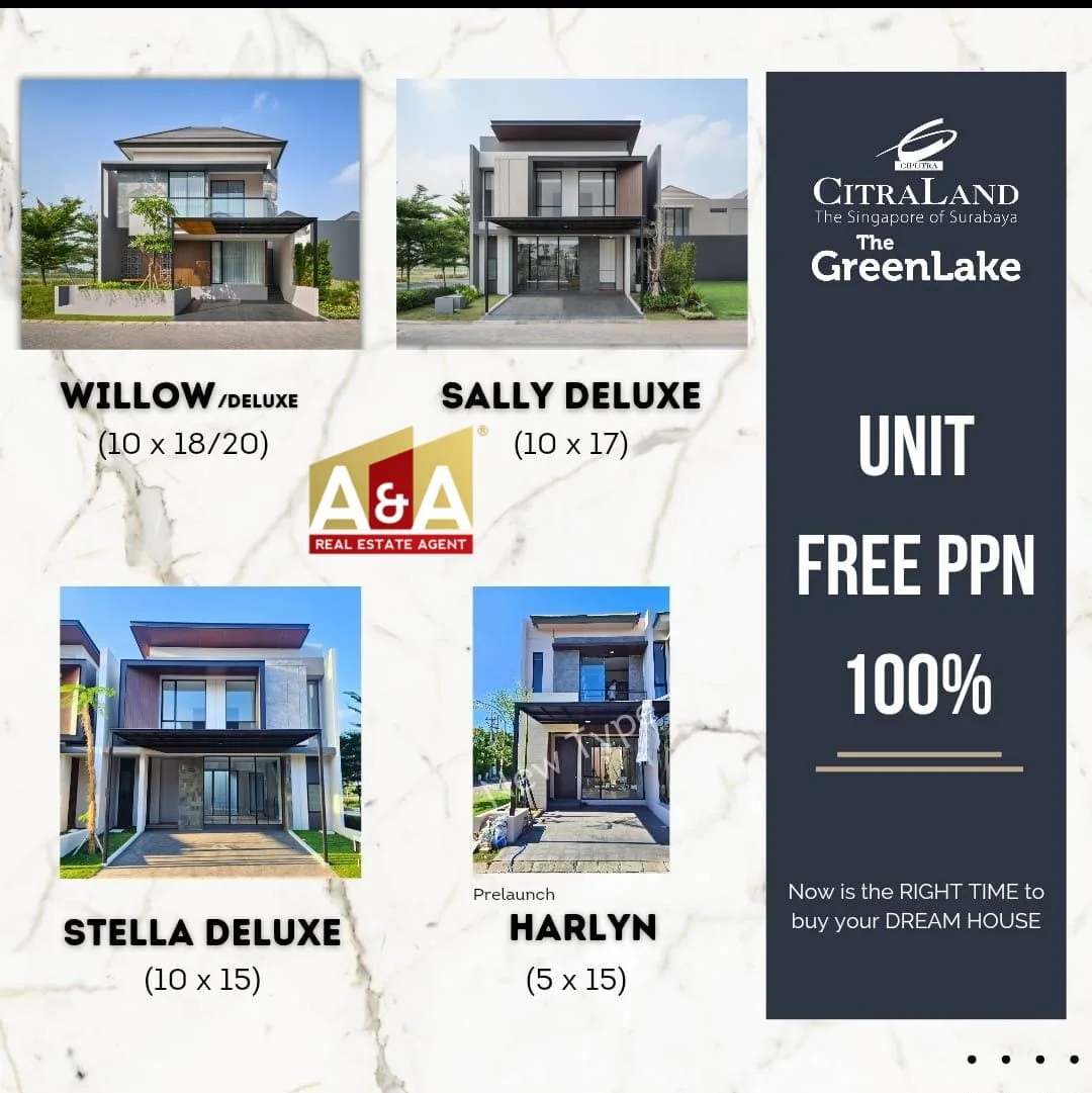 Jual Rumah Primary di Greenlake Wiyung Surabaya Barat