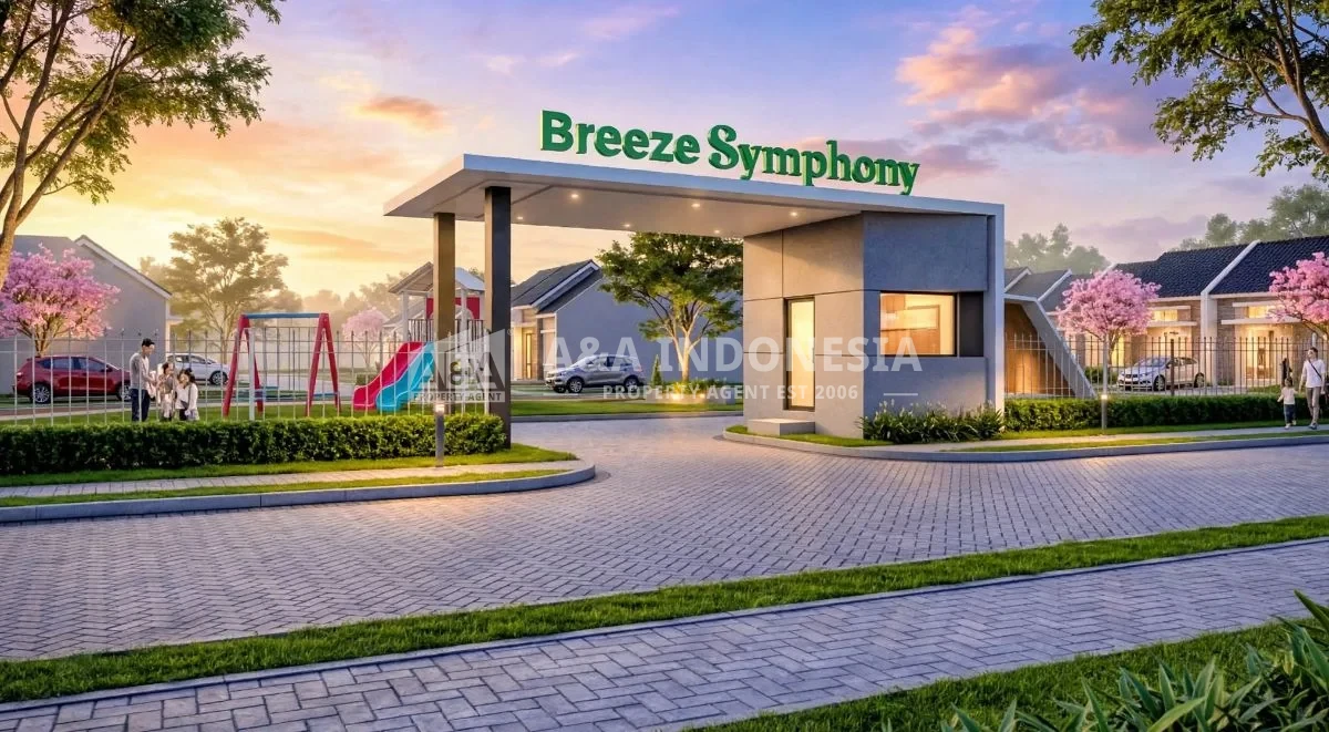 Dijual Rumah Asri Berkonsep Smart Living di Breeze Symphony Gedangan Sidoarjo