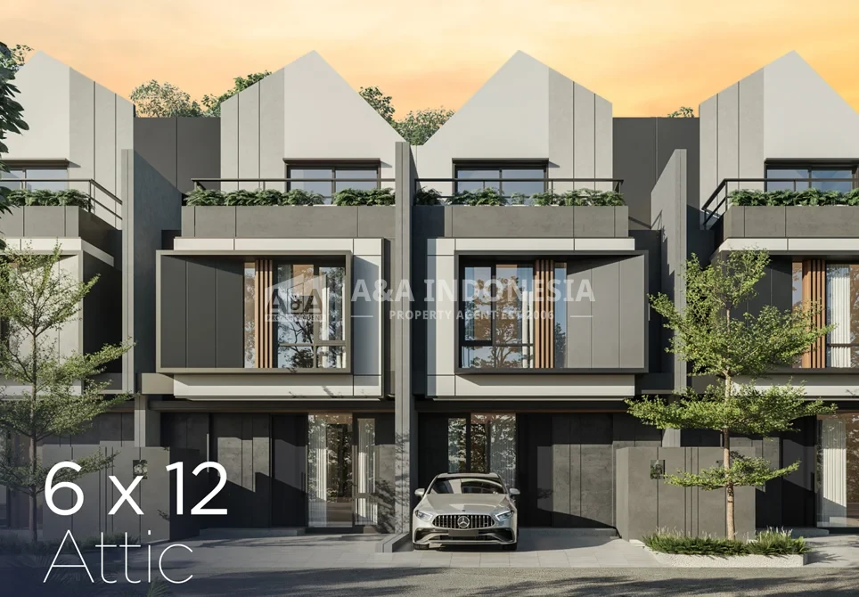 Dijual Rumah Mewah Lokasi Strategis Boulevard Series Grand Eastern Surabaya Timur/Type 6x12 - Attic
