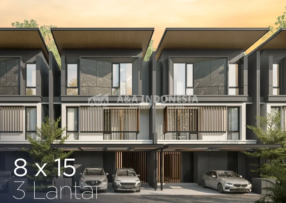 Dijual Rumah 2 Lantai Lokasi Strategis Eastern Hill di Grand Eastern Surabaya Timur/Type 5x9