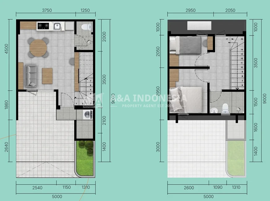Dijual Rumah 2 Lantai Lokasi Strategis Eastern Hill di Grand Eastern Surabaya Timur/Type 5x9 Rucon